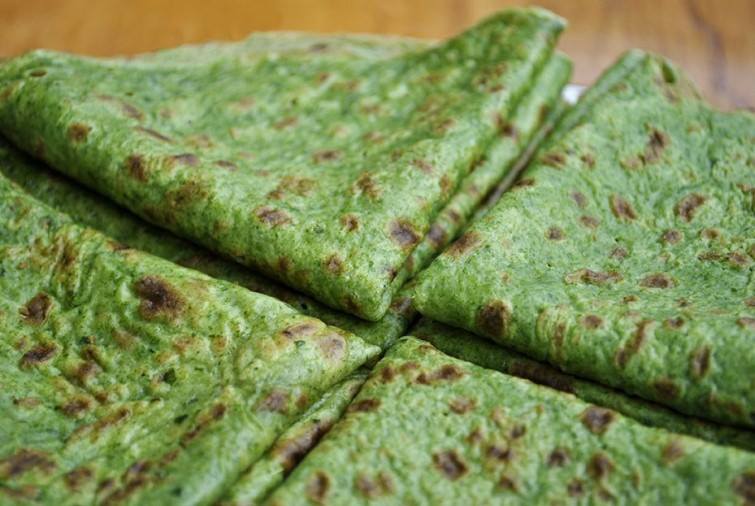 Gluten free spinach crpes