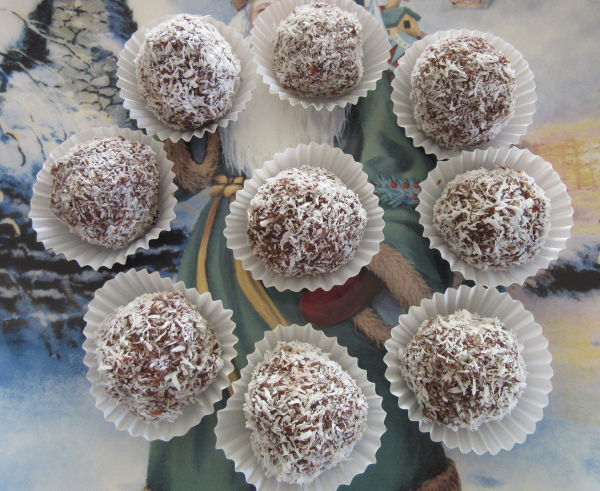 Delicious chocolate truffles