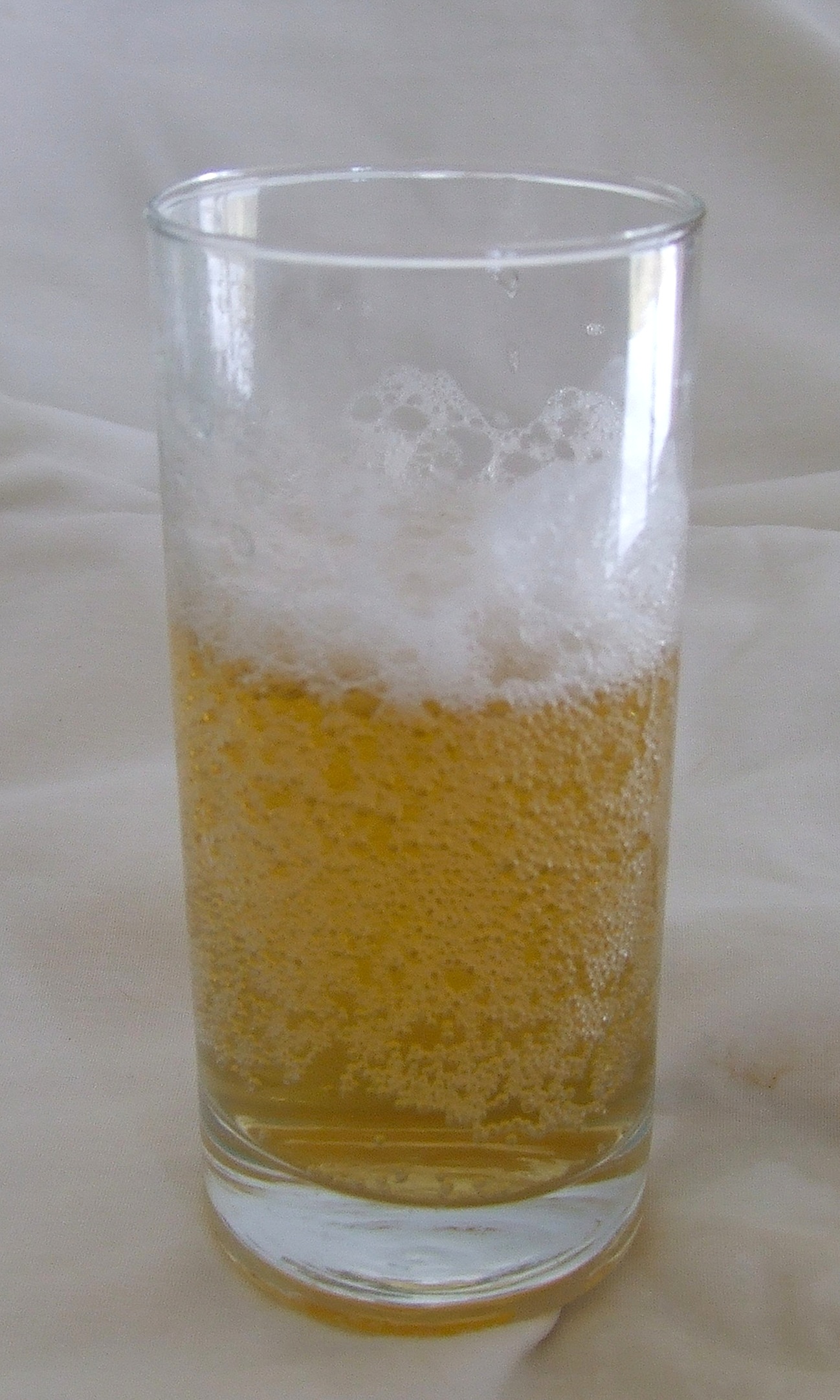 Glass with kombucha, a probiotic drink